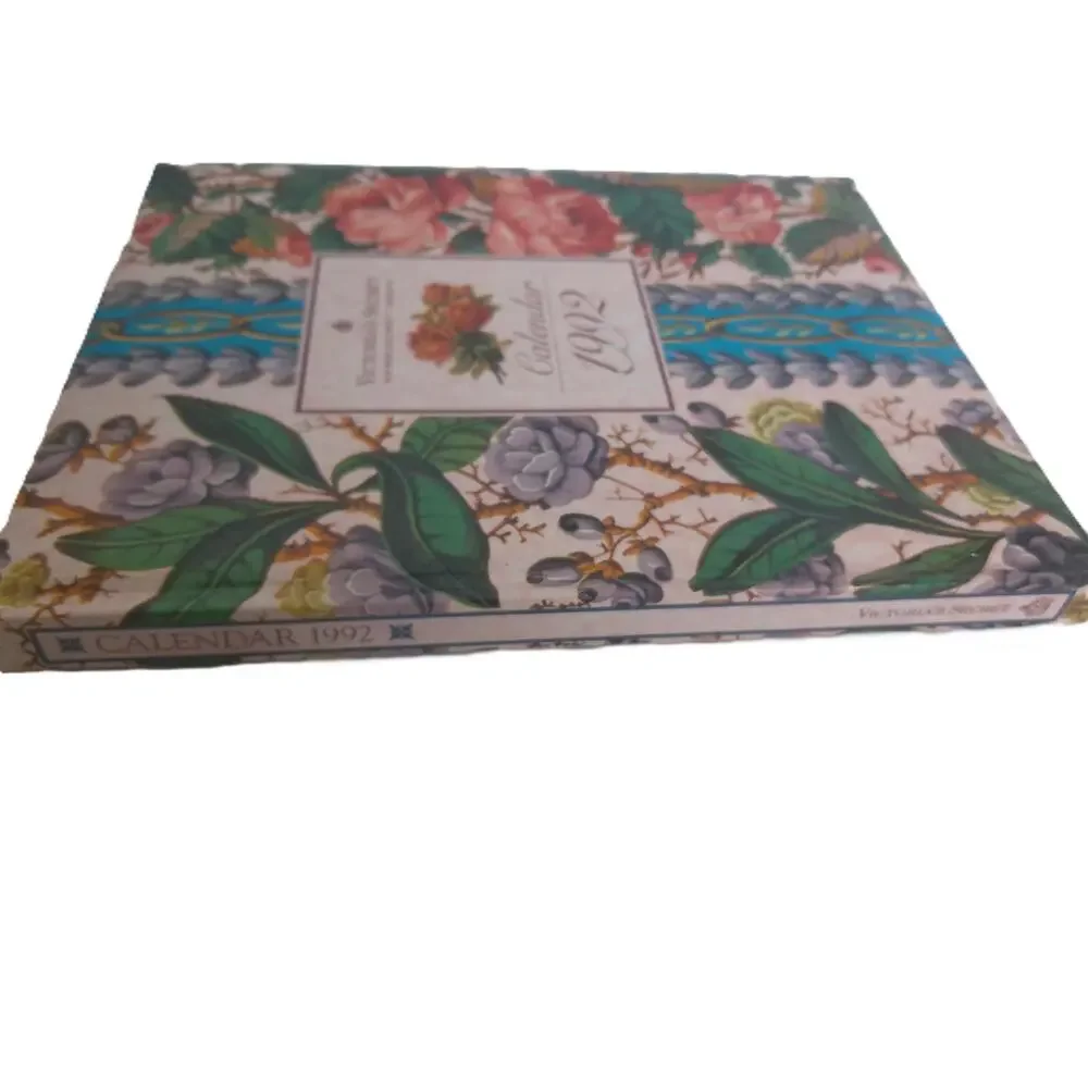 Vintage 1992 Victoria's Secret Floral Victorian Style Book Desk Calendar Journal